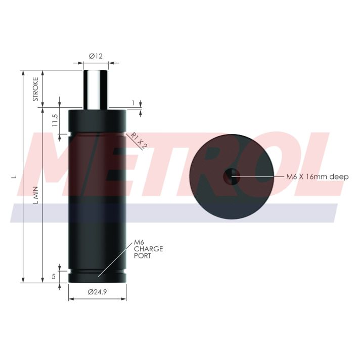 Nitrogen Gas Spring - HDG0042-06