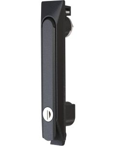 1201 Snap In Swing Handle Lock in Black Nylon with Tool Free Installation
