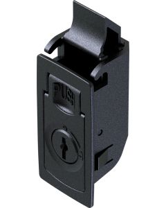 1252 Locking Snap-In Slide Latch Black Plastic