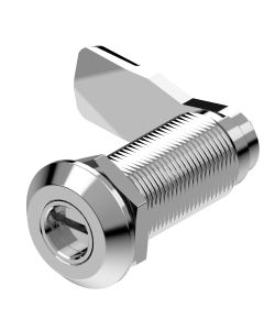 1420-50 Quarter Turn Lock 2x4 Coin Proof Slot with 50mm Grip Height Black Powder Coated or Bright Chrome