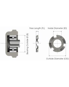 Finger Spring Washer 15,11X7,92 1,4–4,4