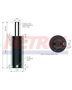 Nitrogen Gas Spring - ISNG0750-160