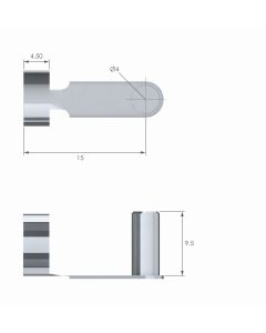LC1CLIP 4mm Clevis Fork Clip