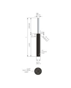 19x205 80mm travel mini compression spring