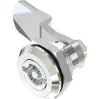 1401 Quarter Turn Lock 3mm Double Bit Insert with 18mm Grip Height Black Textured Powder Coated or Bright Chrome