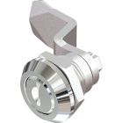 1401 Key Locking Quarter Turn Lock with 18mm Grip Height Black or Bright Chrome