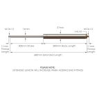 NS-SS-V-14-300 Stainless Steel 316 Variable Force Gas Strut
