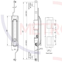 1113-2001-01 in Black Nylon Plastic with KEY333 locking and 2 point ...