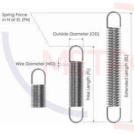 Extension Spring 2X18X120