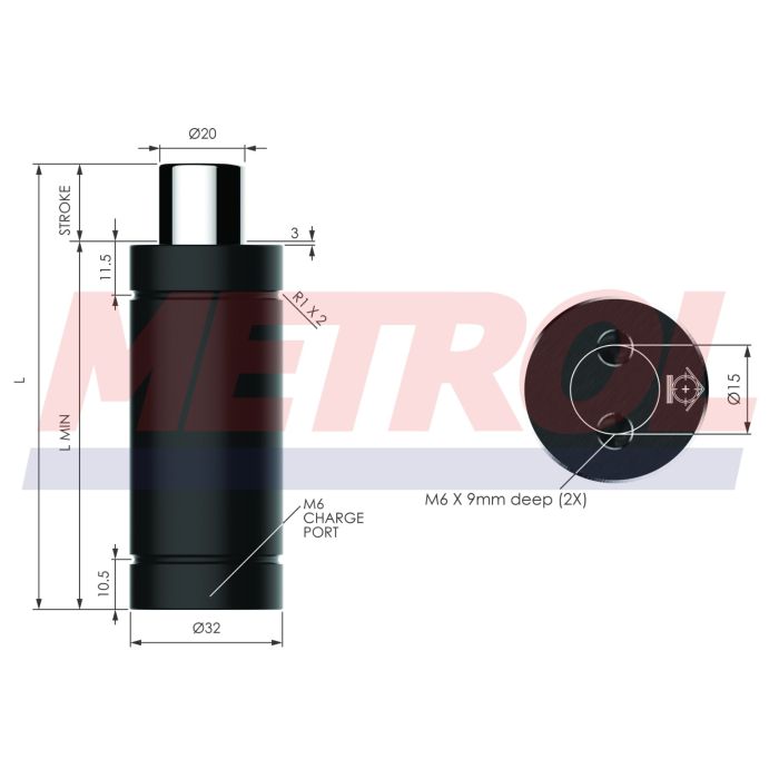 Nitrogen Gas Spring - HDG007-25