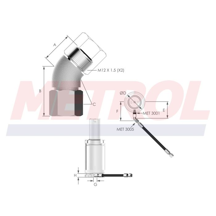 MET3005 Hose Adaptor
