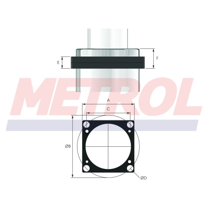 Square Front Flange 50SFF Mounting Option